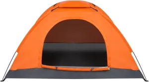 1 Person Waterproof Camping Dome Tent Outdoor Hiking Orange