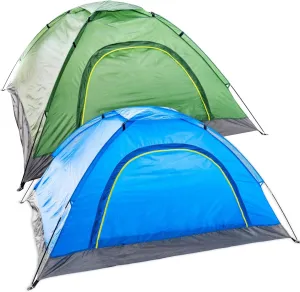 10 Pack Bulk 2 Person Tents for Homeless, Scouts, Camping, Backpacking | Waterproof Lightweight Easy Pop Up Setup 1-2 Person Tent