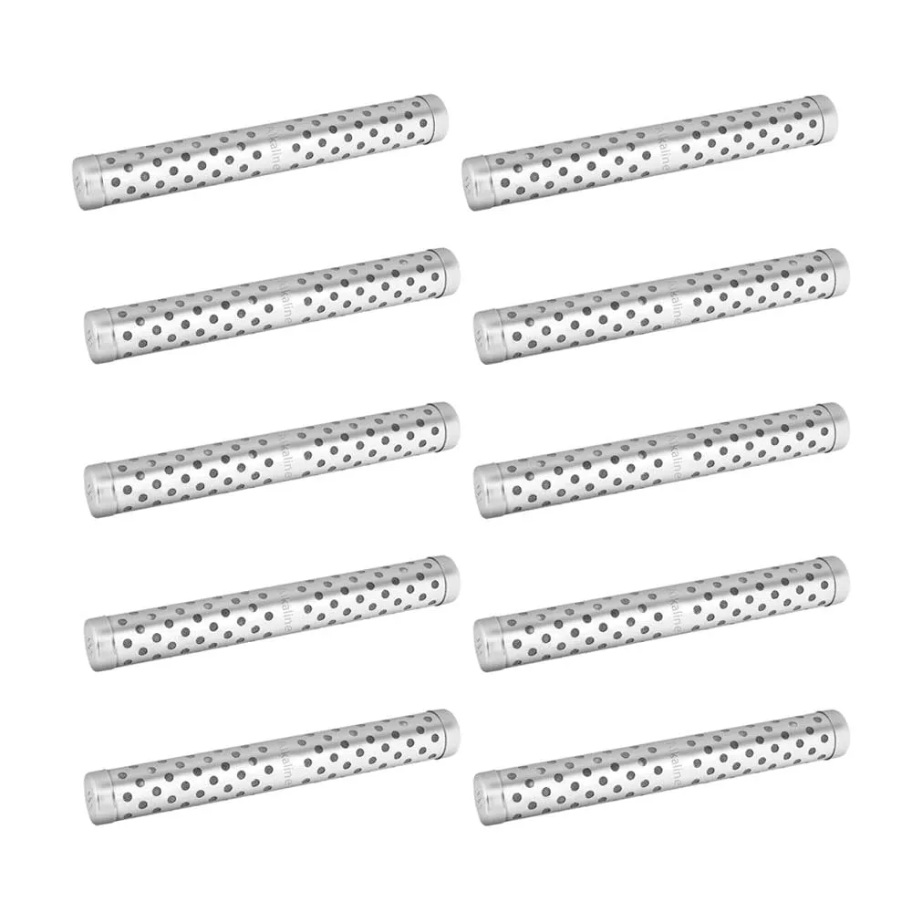 10pack Alkaline Water Stick PH Alkalizer Ionizer Stainless Steel Hydrogen Minerals Wand Water Purifier Filter