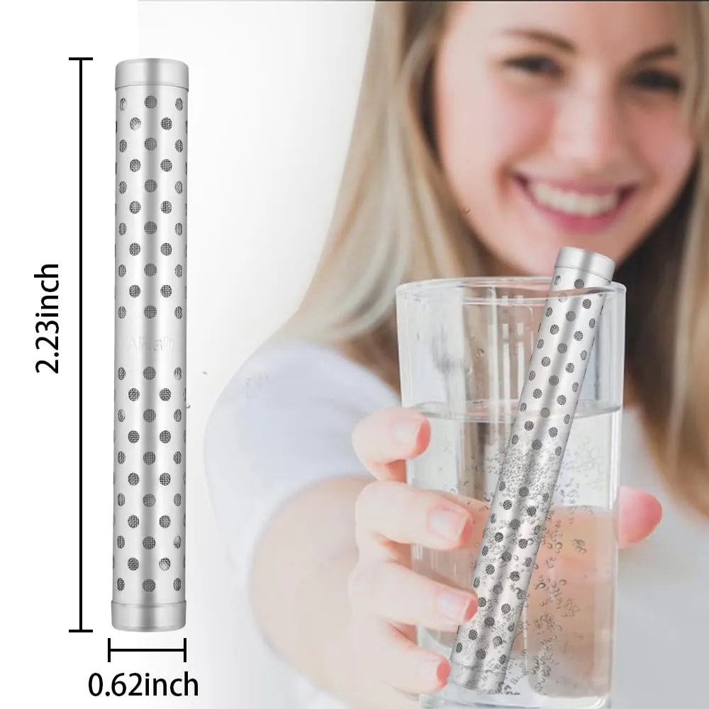10pack Alkaline Water Stick PH Alkalizer Ionizer Stainless Steel Hydrogen Minerals Wand Water Purifier Filter