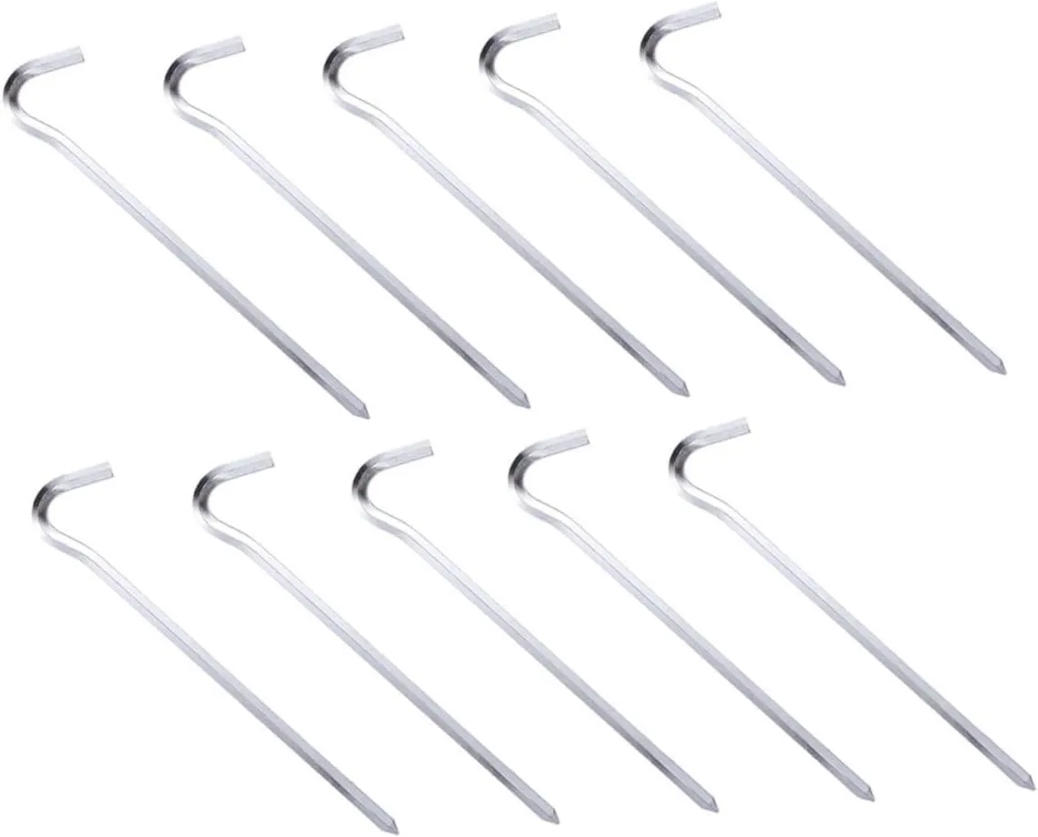 12pcs Tent Pegs Stakes for Outdoor Camping Durable Thicken Design Lightweight and Portable Tent Accessories for Secure Grounding
