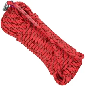 16mm Safety Rope, Carrying Weight 3100kg, Professional Nylon Safety Rope with Carabiner, Climbing Harness, for Hiking, Mountaineering, Outdoor Sports, Camping, Caving