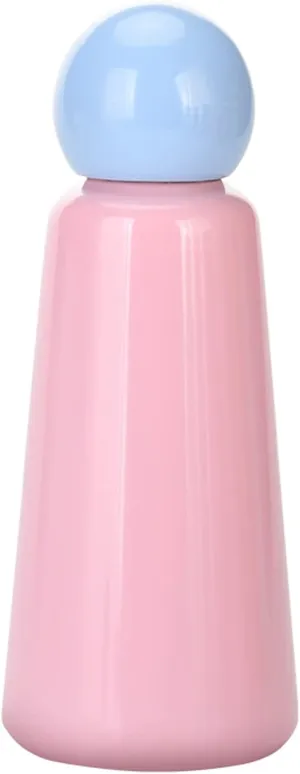 17 oz About 500 ML Stainless Steel Water Bottle - Vacuum Insulated Water Bottle -Hot&cold Drink Metal Water Flask,BPA Free (Blue pink)