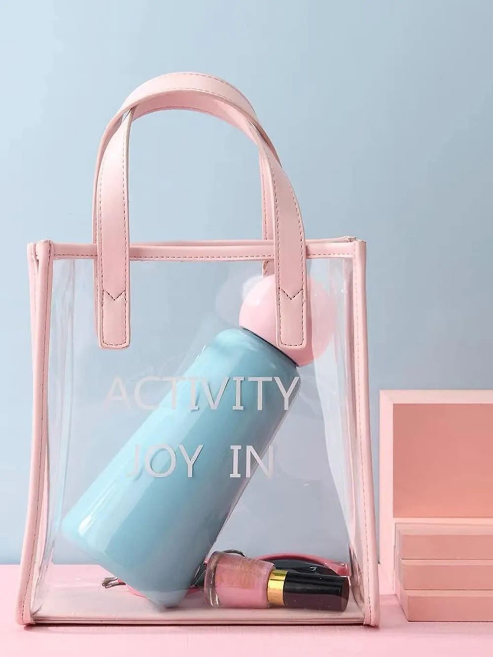 17 oz About 500 ML Stainless Steel Water Bottle - Vacuum Insulated Water Bottle -Hot&cold Drink Metal Water Flask,BPA Free (Powder blue)