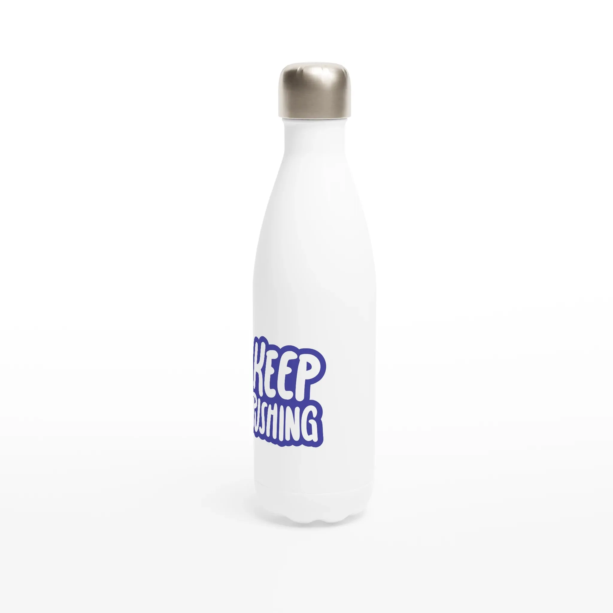 17oz White Stainless Steel Water Bottle – Insulated Leak-Proof Design