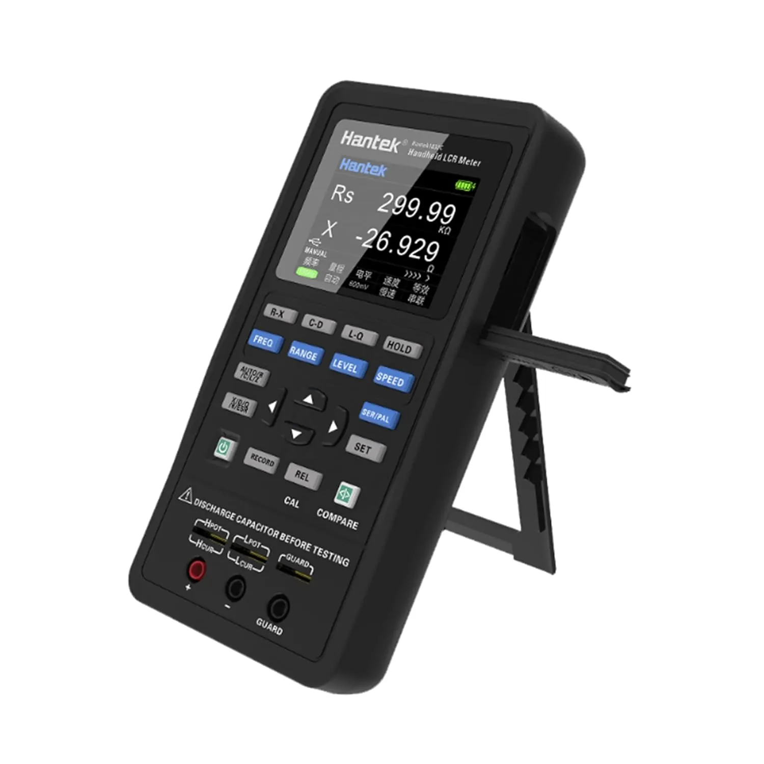 1832C LCR Meter Hantek Handheld Meter Portable Instrument to Measure The Parameters of The Component with 7 Typical Test Frequency