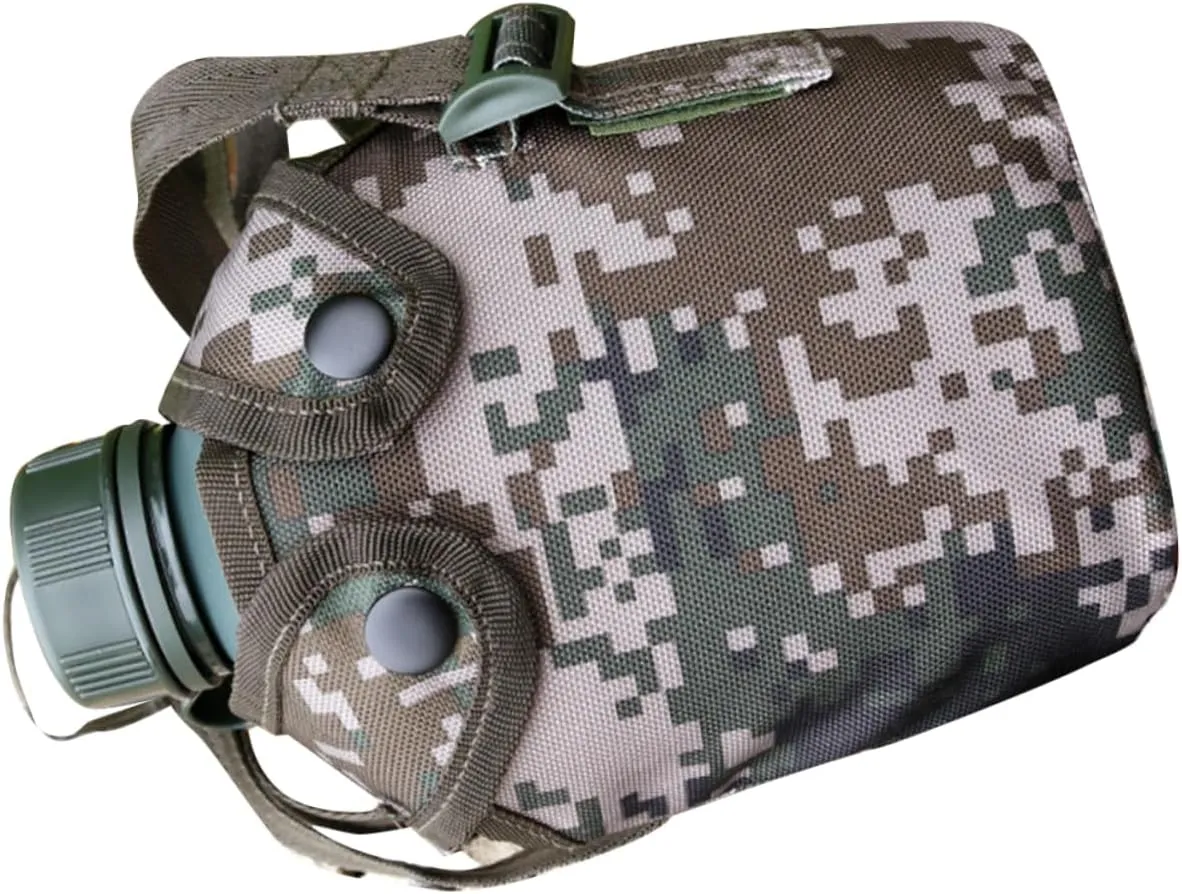 1l Canteen Aluminum Canteen Outdoor Water Bottle Camping Hiking Survival Kettle
