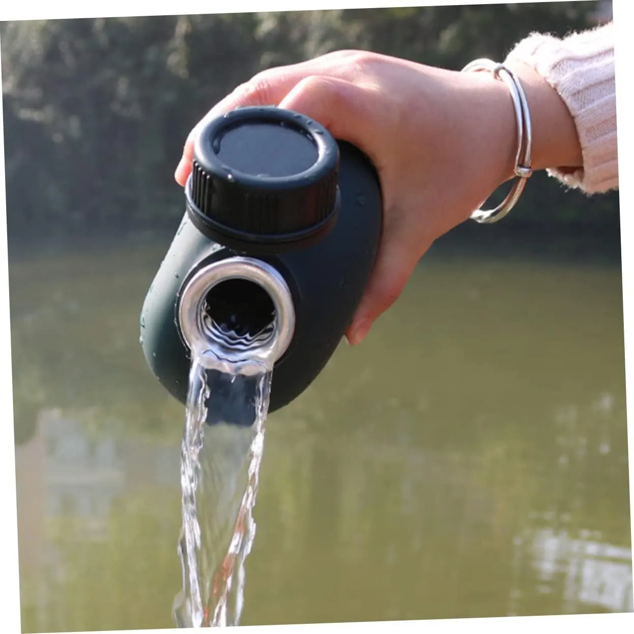 1l Canteen Aluminum Canteen Outdoor Water Bottle Camping Hiking Survival Kettle
