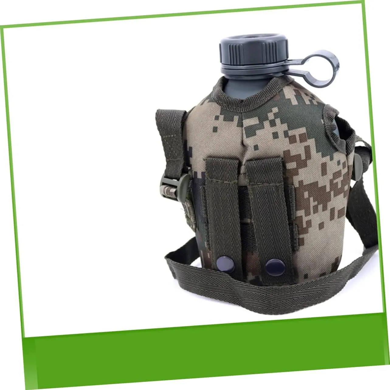 1l Canteen Aluminum Canteen Outdoor Water Bottle Camping Hiking Survival Kettle