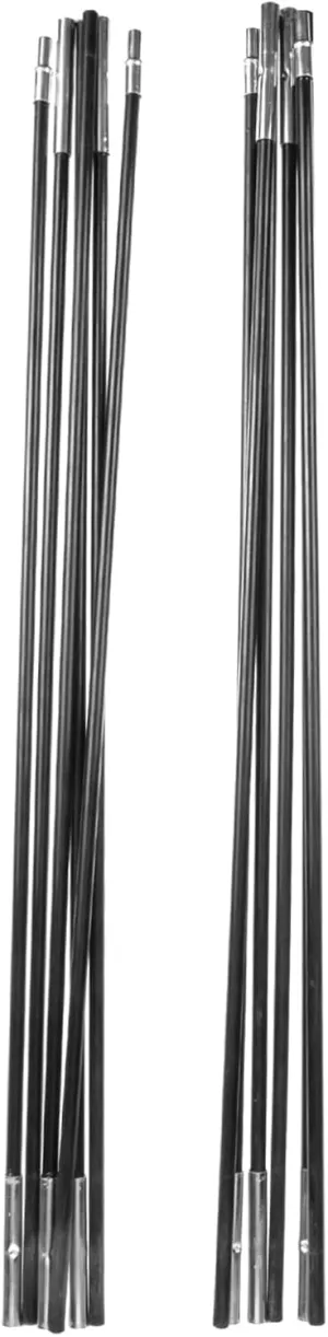 1set Camping Tent Pole Kit Fiberglass Tent Replacement Poles for Outdoor Adventures Lightweight Portable Easy to Store