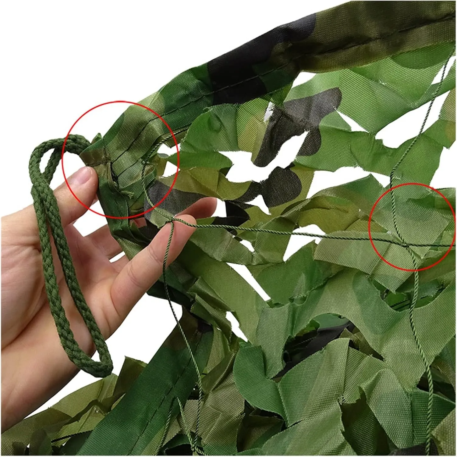 2 * 3/3 * 3/3 * 4/3 * 5/4 * 4/4 * 5/4 * 6（Meter） Camouflage Net Camo Netting Shade Mesh Hunting Garden Car Outdoor Camping Sun Shelter Tent (Color : White, Size : 3x3 Meter)