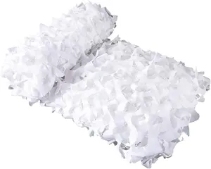 2 * 3/3 * 3/3 * 4/3 * 5/4 * 4/4 * 5/4 * 6（Meter） Camouflage Net Camo Netting Shade Mesh Hunting Garden Car Outdoor Camping Sun Shelter Tent (Color : White, Size : 3x3 Meter)