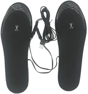 2-Pair Heated Insoles Men Women USB Heated Shoe Insoles Winter USB Foot Warming Shoe Pad Mat, Heating Insoles Outdoor Sports Heated Shoe Inserts Hunting Ice Fishing Camping Hiking Skiing Foot Warmer