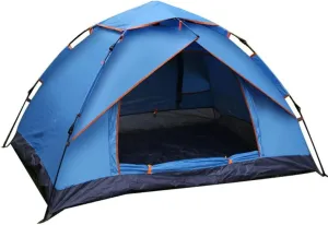 2 Person is and Windproof Camping Tent for 3 to 4 Seasons Lightweight Aluminum Pole Backpacking Tent Can be Set Up Quickly Great for Hiking Blue