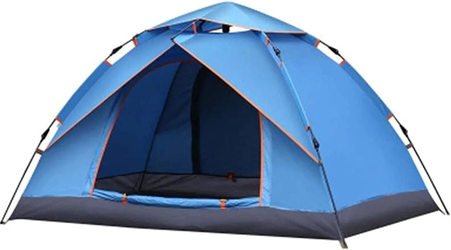 2 Person is and Windproof Camping Tent for 3 to 4 Seasons Lightweight Aluminum Pole Backpacking Tent Can be Set Up Quickly Great for Hiking Blue