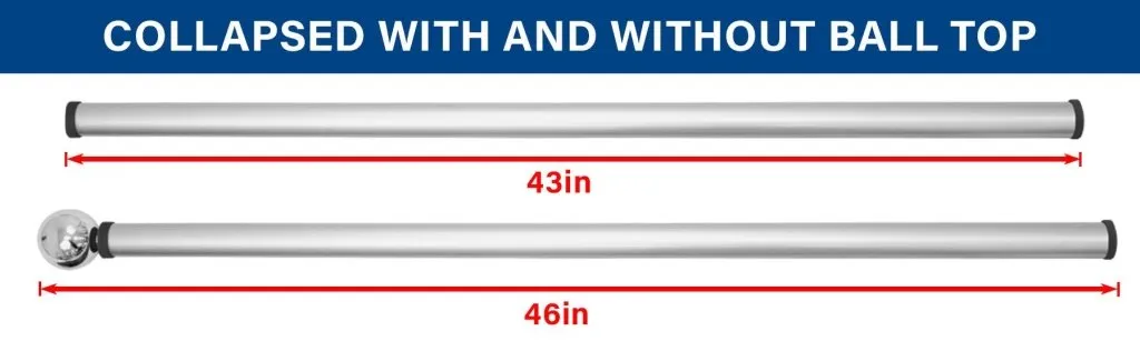 20ft Deluxe Fiberglass Pole