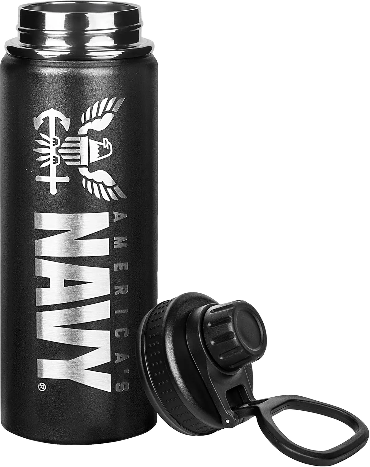 20oz US Navy Water Bottle - Double Wall Vacuum Insulated Stainless Steel Great for PT and Outdoor Sports Like Hiking Camping and Cycling-Navy 20oz Water Bottle