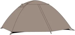 2/4 Person Double Layer Dome Camping Tent, Waterproof & Windproof, Easy Setup, Ideal for Family Camping, Hiking, and Backpacking