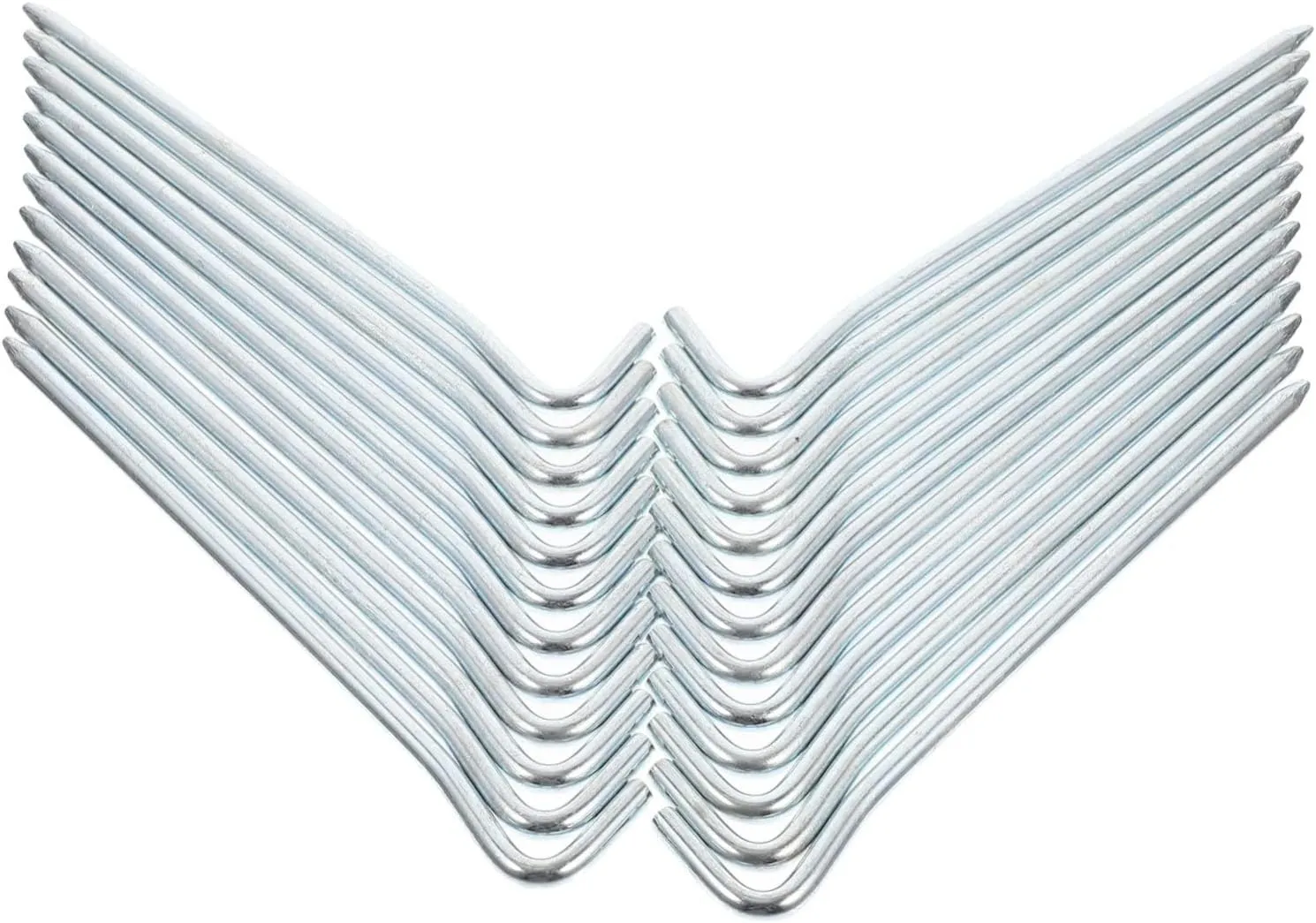 25pcs Galvanized Iron Tent Stakes Heavy Duty Metal Tent Pegs for Outdoor Camping and Use Durable and Easy to Pull Out Design for Windy Nights