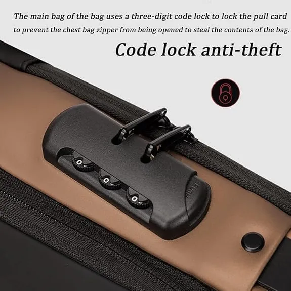 2PCS Carbon Fiber Streamline Anti-Theft Sling Bag, USB Charging Sport Sling Anti-Theft Shoulder Bag (A,M)