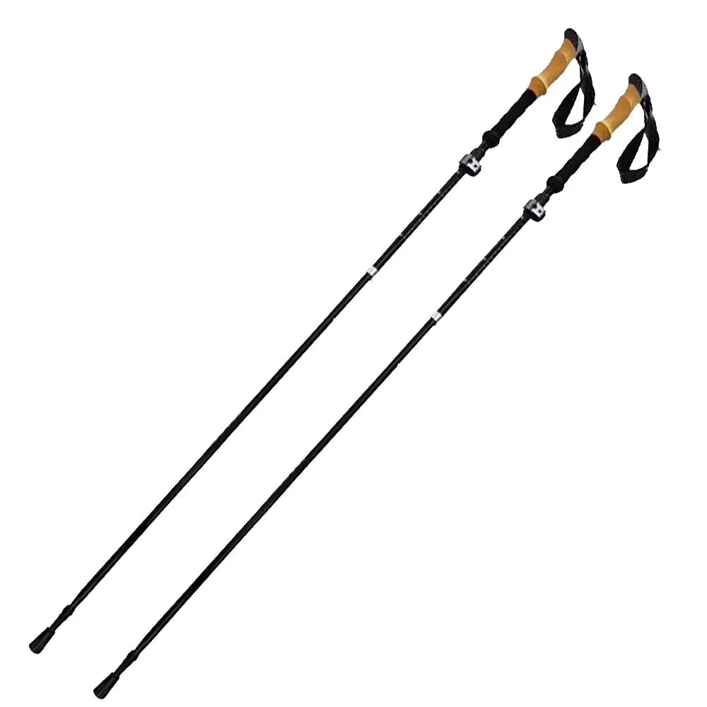 2Pcs Carbon Fibre/Aluminium Alloy Trekking Poles