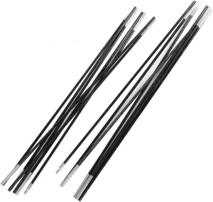 2pcs Tent Rod 4.9/4.48/ 4M Fiberglass Camping Tent Pole 8/ 7mm Spare Replacemet Tent Supporting Rods Awning Frames Accessories (Color : 4.9M x 8mm) (4.0M x 7mm)