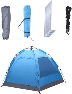 3-4 Person Automatic Family Tent Instant Pop Up Waterproof for Camping Hiking Travel Outdoor Activities