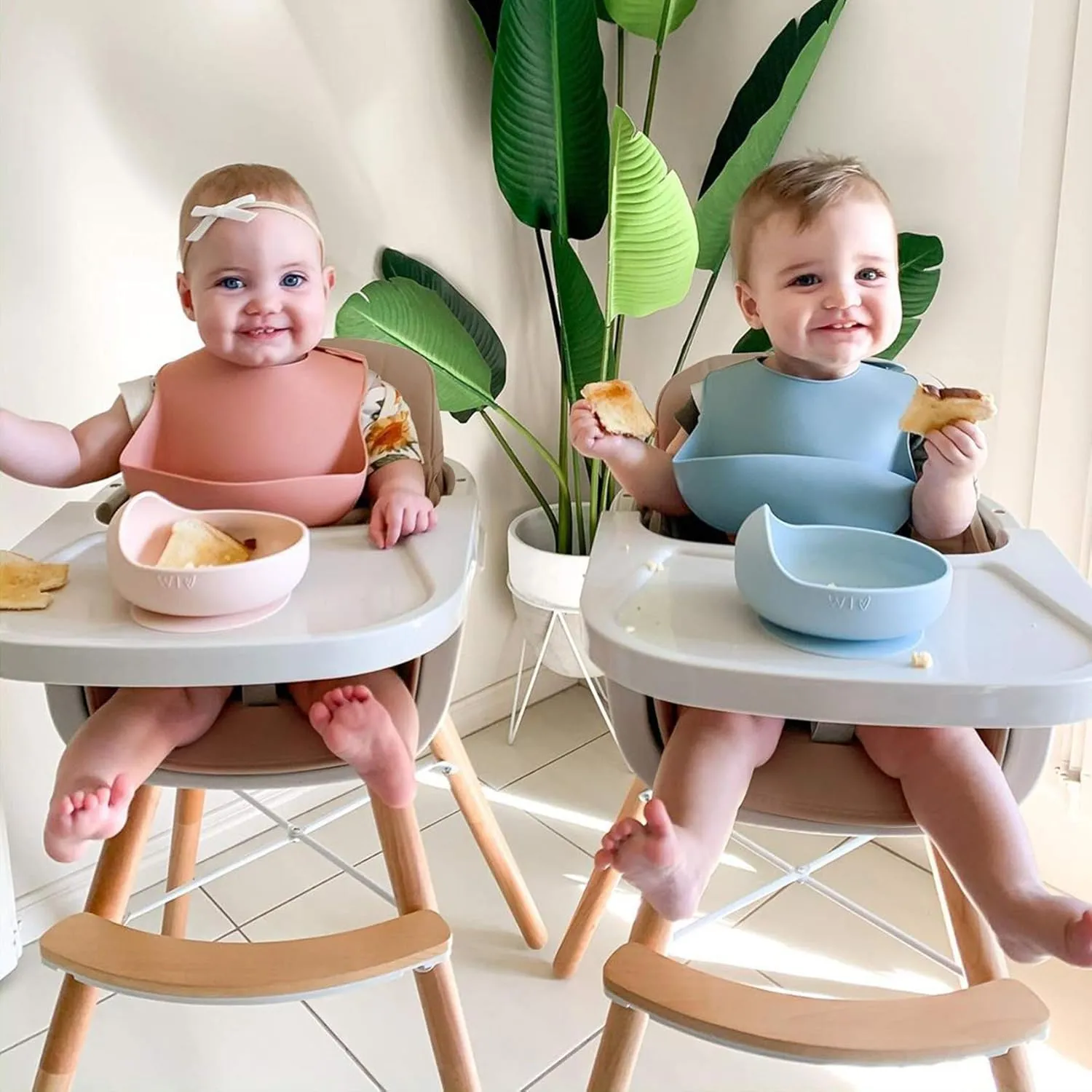 3-in-1 Convertible Wooden High Chair, High Chairs for Babies and Toddlers, Baby High Chair with Adjustable Legs & Dishwasher Safe Tray, Made of Sleek Hardwood & Premium Leatherette, Brown Color
