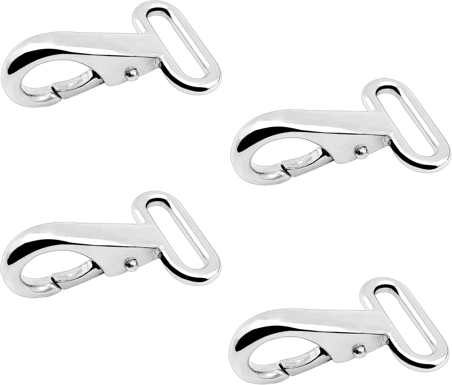 316 Stainless Steel Bimini Strap Snaps Hooks for 1" Straps, Bimini Top Boat top, 4 Pack