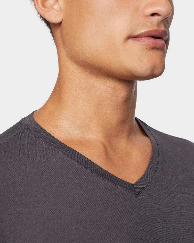 32 Degrees Heat Mens Performance Thermal Lightweight Baselayer Vneck Long Sleeve Top