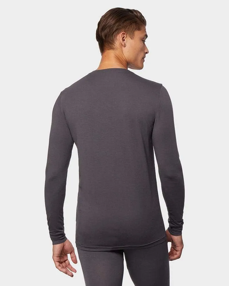 32 Degrees Heat Mens Performance Thermal Lightweight Baselayer Vneck Long Sleeve Top
