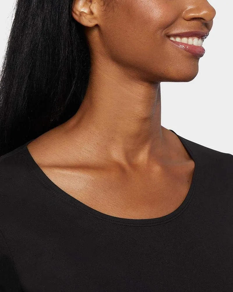 32 Degrees Heat Womens Ultra Soft Thermal Lightweight Baselayer Scoop Neck Long Sleeve Top