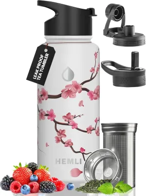 32 oz Insulated Tea Tumbler Bottle with Infuser, Travel Mugs