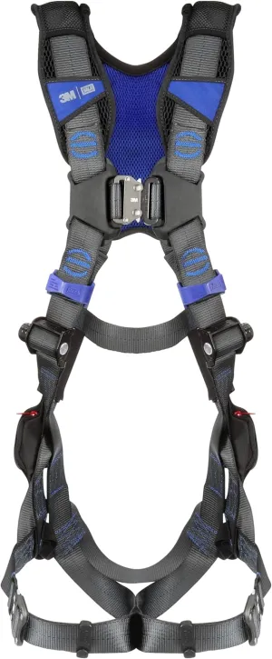 3M DBI-SALA ExoFit X300 X-Style Vest Safety Harness with Back Padding, Quick Connect Chest and Leg Buckles, Back D-Ring, Confined Space, Rigging, Climbing, Positioning, 3X-Small/2X-Small