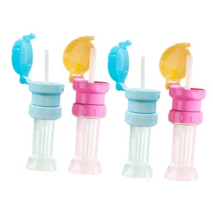 4 Pack Kids Insulated Water Bottle Straw Cap Toddler Drink Bottle Adapter Straw