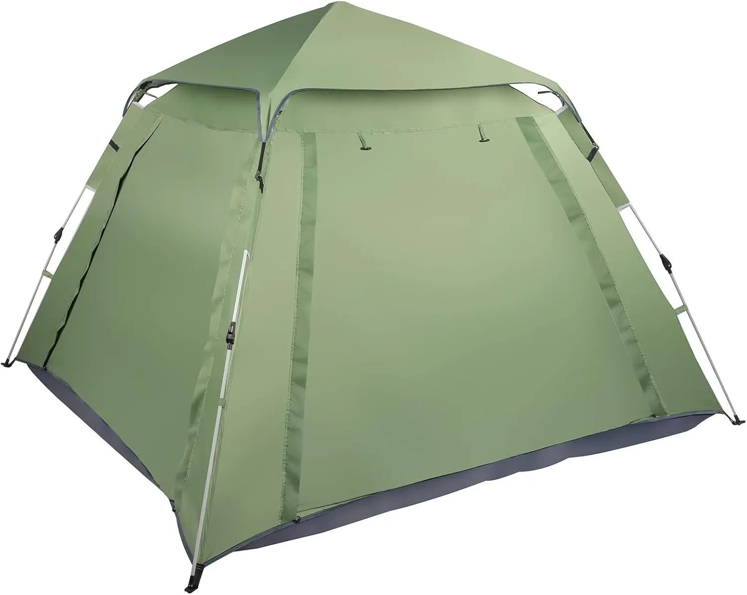 4 Person Easy Pop Up Tent, Waterproof Family Tents Easy Set Up, Lightweight Tent for Camping, Traveling, Hiking, Outdoor, Green