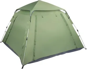 4 Person Easy Pop Up Tent, Waterproof Family Tents Easy Set Up, Lightweight Tent for Camping, Traveling, Hiking, Outdoor, Green