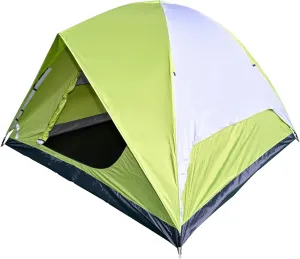 4~6 Person Waterproof Dome Camping Tent, 83x106 inches, Oxford Floor, Green Gray