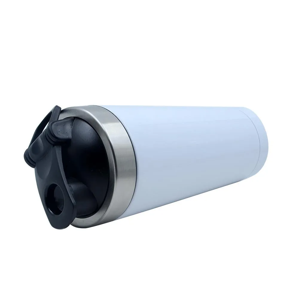 500ml Aluminium Shaker Bottle - White
