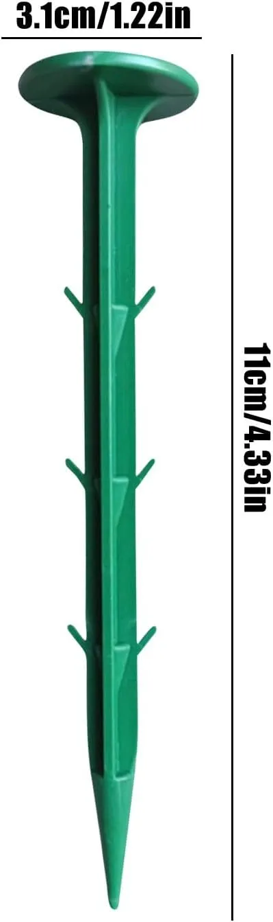 50/100/200/1000 Ct. Biodegradable Stakes, Sod Staples Tent Stake, Heavy Duty Garden Stakes Landscape Stake for Membrane, Netting, Turf, Landscaping and Gardening (200 PCS)