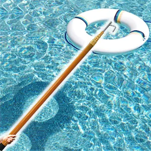 6 5 4 Meter Long Reaching Tool, Professional Marine Extension Rescue Equipment with Hook | Pole, Sturdy & Lightweight, for Cargo Retrieval/Boat Dock/Pushing Pulling