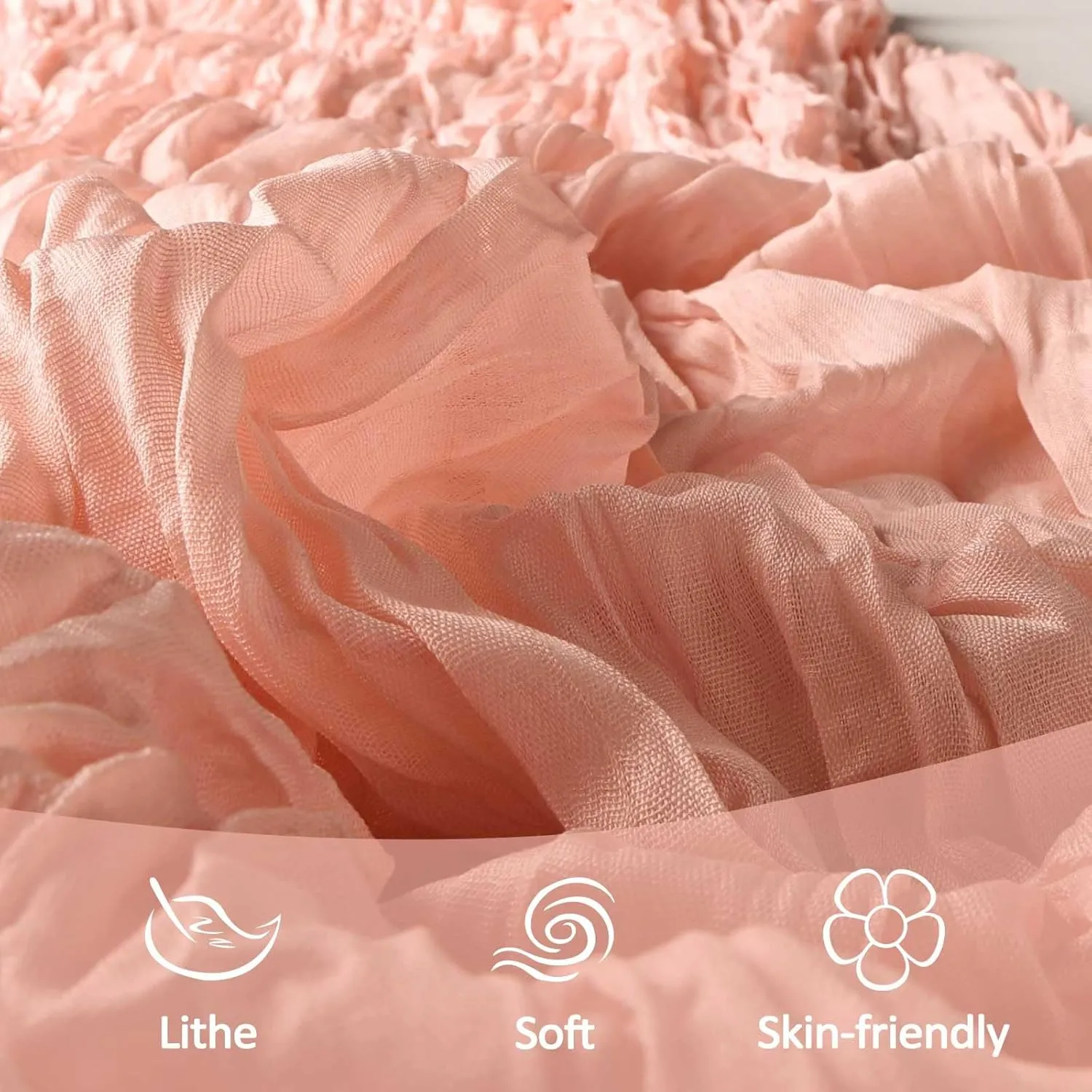 6 Pack Blush Pink Cheesecloth Table Runner 10Ft Gauze Cheese Cloth Table Runner 35x120 Inch Boho Sheer Rustic Fabric Runner for Party Decor Baby Shower Summer Wedding Table Decorations