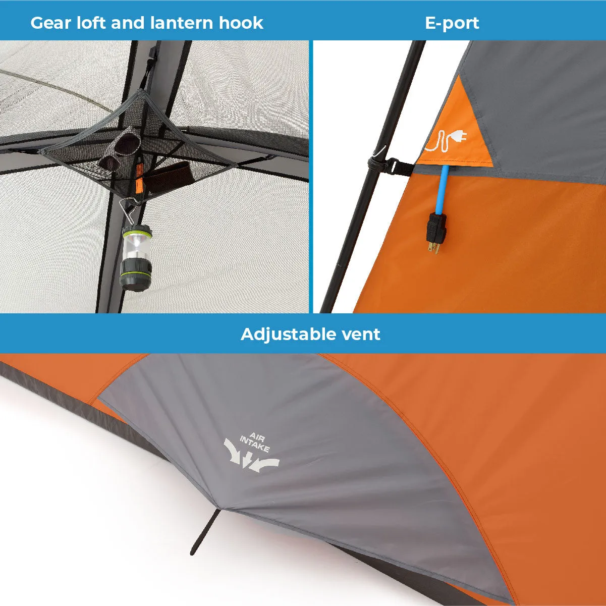 6 Person Straight Wall Cabin Tent 10' x 9'