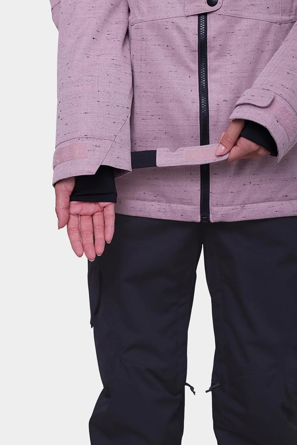 686 Women's Rumor Insulated Jacket - 2-Layer Fabric Design with Sherpa Lining & Inner Collar - Water & Weather Resistant