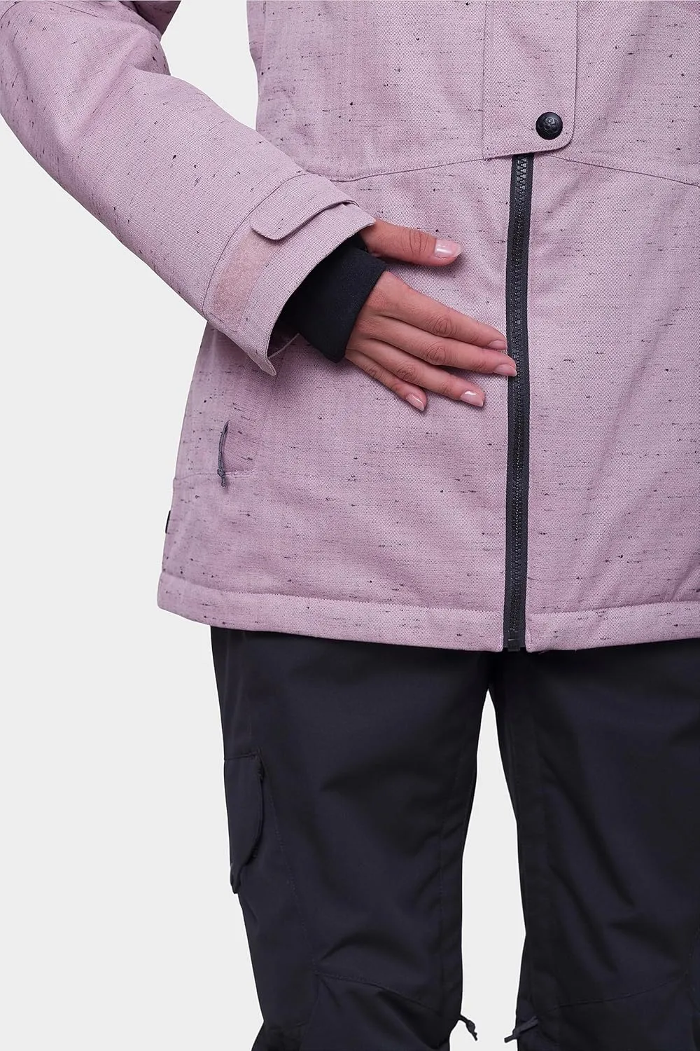 686 Women's Rumor Insulated Jacket - 2-Layer Fabric Design with Sherpa Lining & Inner Collar - Water & Weather Resistant