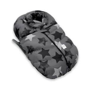 7AM Infant Car Seat Cover - Winter Puffy Cover with Center Zipper for Baby Boys & Girls, Lightweight, Windproof & Water-Repllent Outer Shell, Universal Fit for Infant Car Seat | (0-12M)