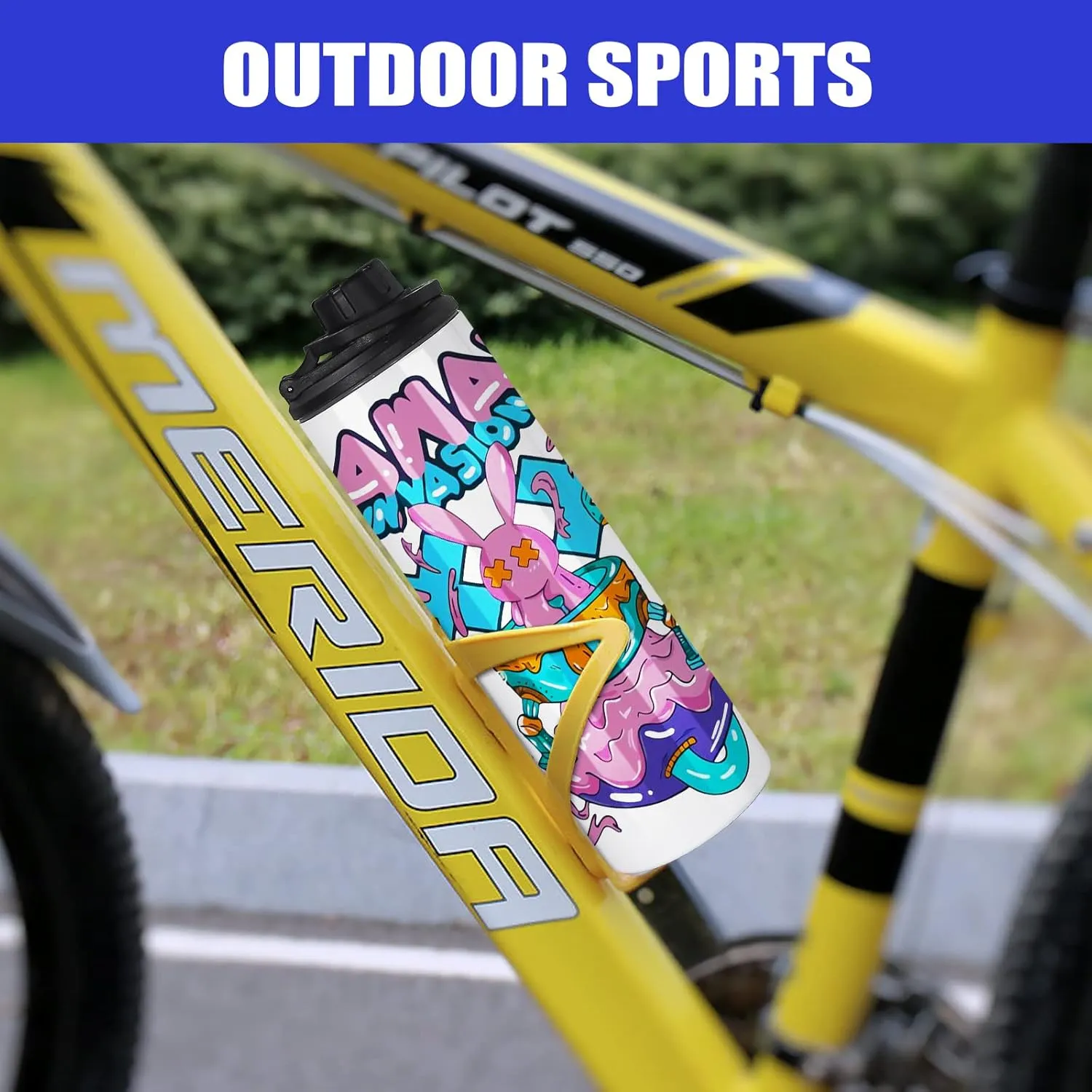 8 Pack Sublimation Water Bottle Blanks 20 oz Sublimation Sports Water Bottle with Handle Stainless Steel Sublimation Tumbler Blanks with Lids and Straws, Individually Box, White, Diy Gift