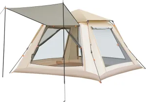 94x94x61 inch Tent for Camping Waterproof, 2-4 Person Camping Tent, 4 Season Ultralight Backpacking Tent, 2 Doors-Instant Family Tents, Pop Up Tents for Hiking and Outdoor