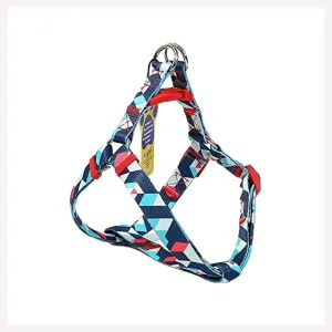 A a Pets' Step-in Harness for Dogs & Cats Geometric Design
