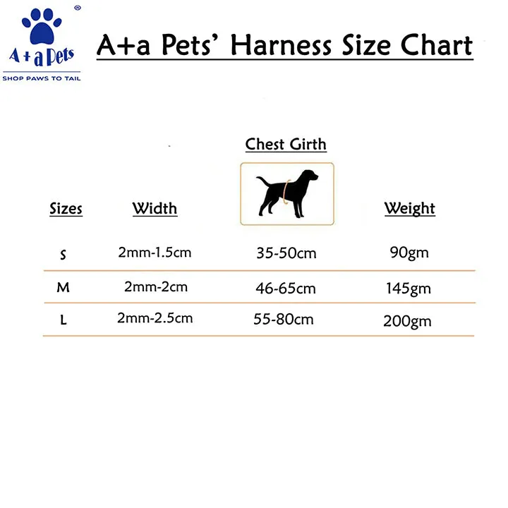 A a Pets' Step-in Harness for Dogs & Cats Geometric Design